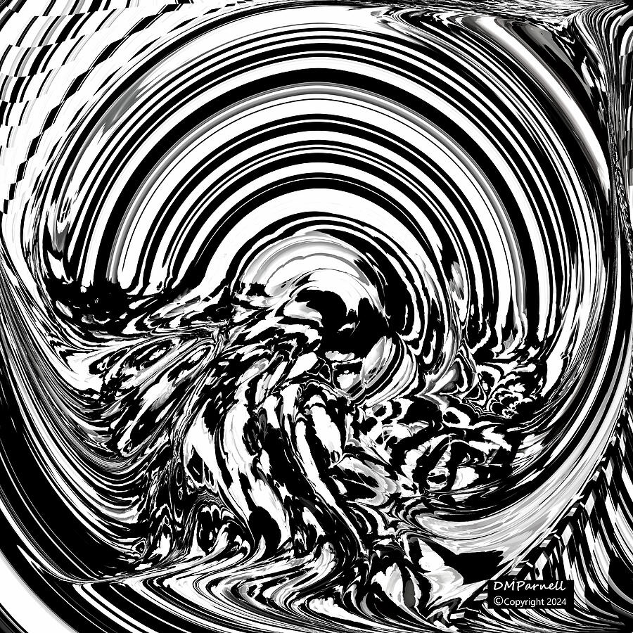 Circular Waves Digital Art by Diane Parnell