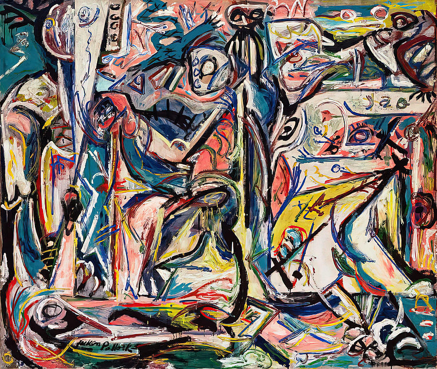 Abstract Painting - Circumcision by Jackson Pollock