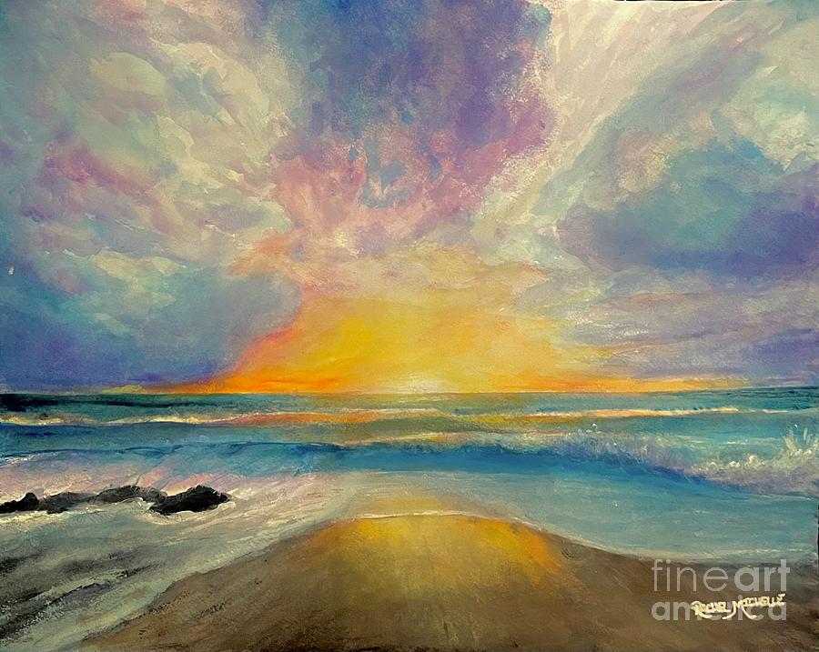 Circus Beach Painting by Rachel Michelle - Fine Art America