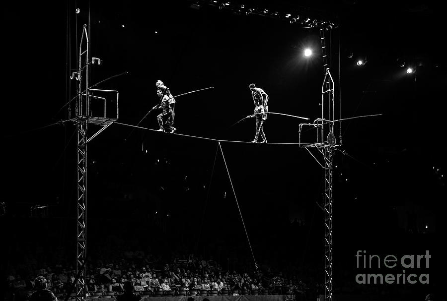 Circus High Wire Act Photograph By Sad Hill Bizarre Los Angeles Archive Fine Art America