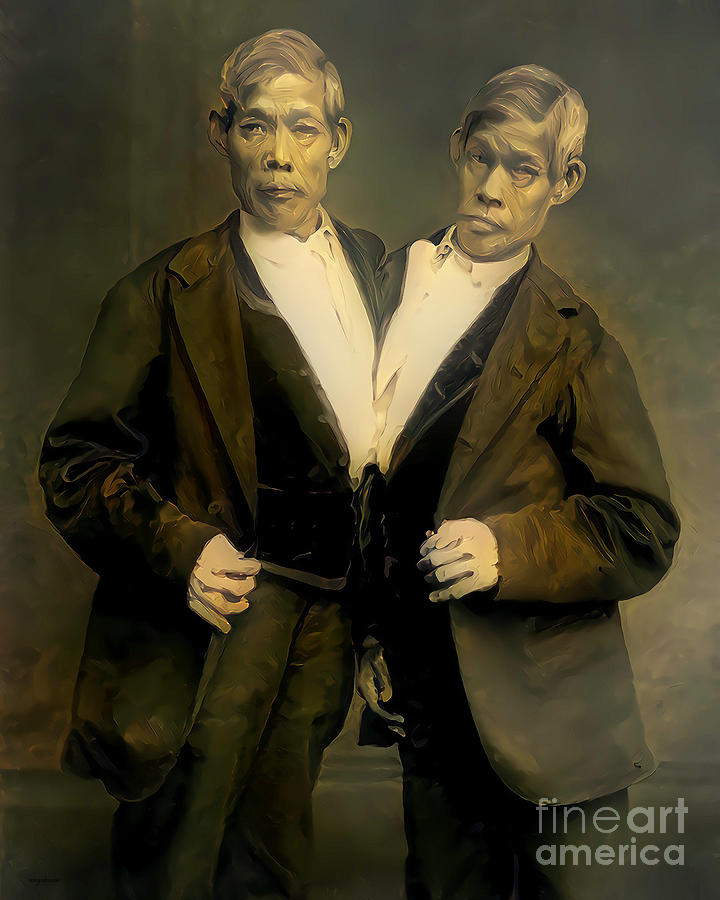 Circus Sideshow Chang and Eng Bunker Siamese Twins 20210220 Photograph by Wingsdomain Art and Photography