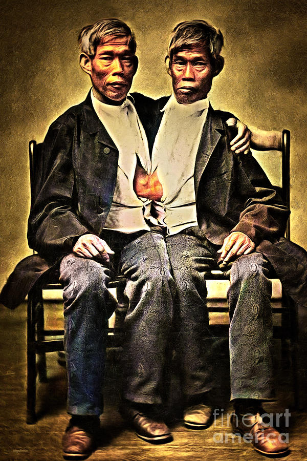 Circus Sideshow Siamese Twins Chang and Eng Bunker 20210328 Photograph by Wingsdomain Art and Photography