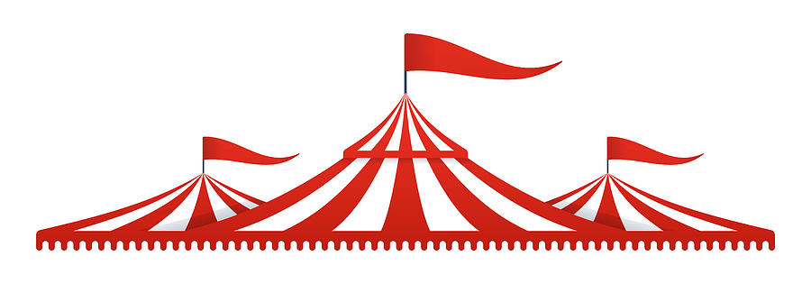 Circus Tent Big Top Drawing by Filo
