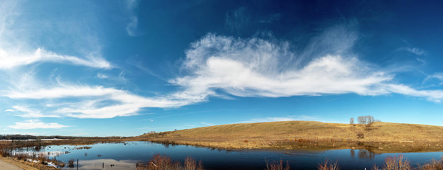 Spring Photograph - Cirrus Cloud over the Rosebud River by Phil And Karen Rispin