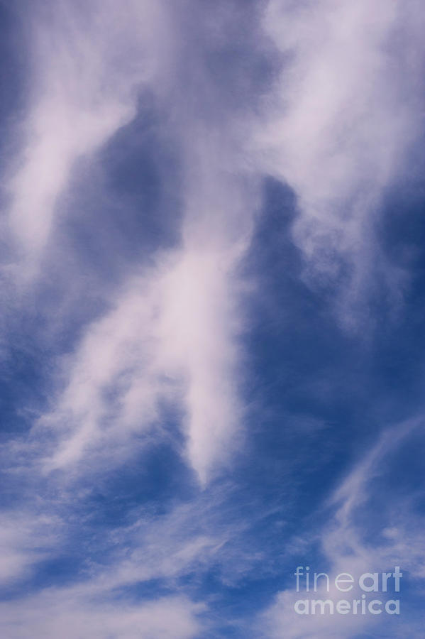Cirrus Clouds with a Human Face Photograph by Jim Corwin