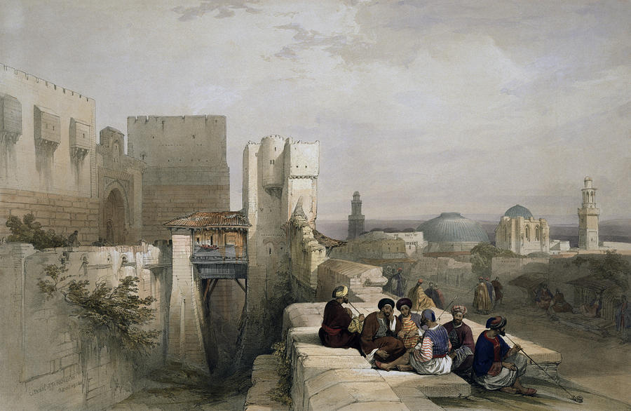 Citadel of Jerusalem 1841 Painting by War Is Hell Store