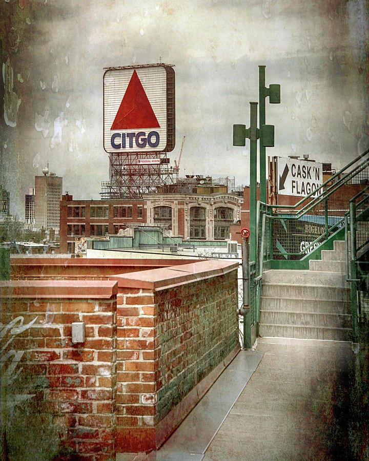 Boston Red Sox Photograph - CITGO Sign from Fenway Park by Joann Vitali