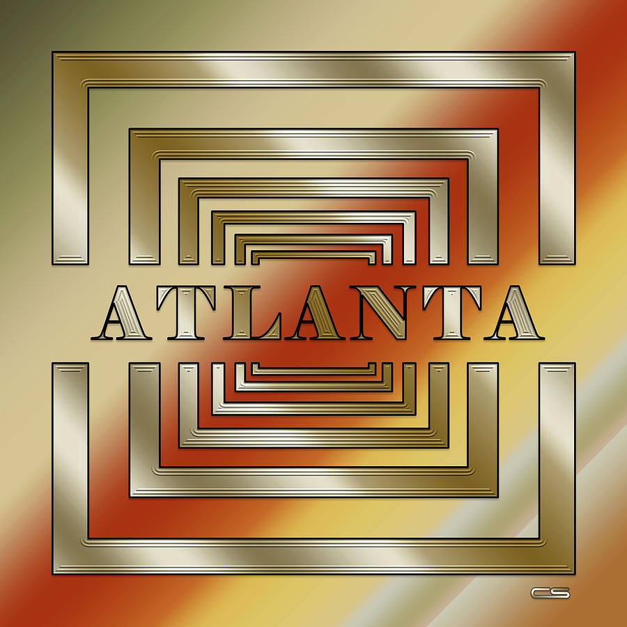 Cities - Atlanta Digital Art by Chuck Staley