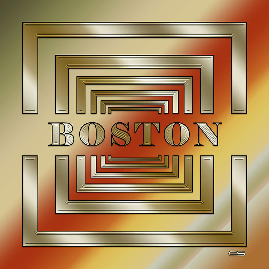 Cities - Boston Digital Art by Chuck Staley