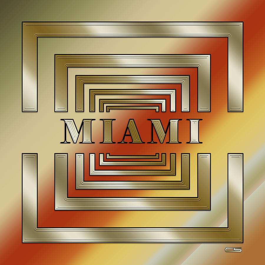 Cities - Miami Digital Art by Chuck Staley