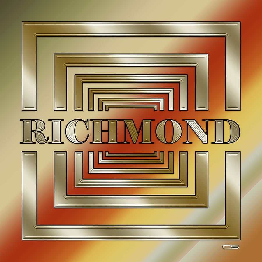 Cities - Richmond Digital Art by Chuck Staley
