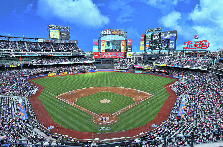 New York Mets Baseball Stadium Photograph Citi Field Color 