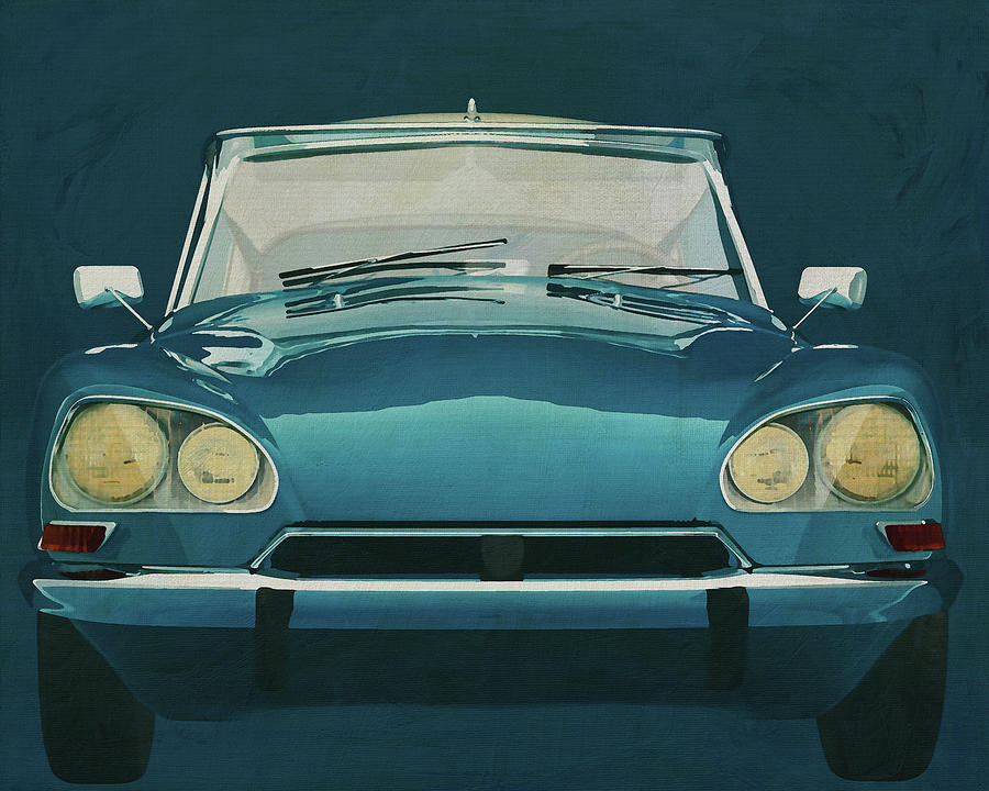 Citroen DS-23 Injection Pallas 1972 Front Painting by Jan Keteleer
