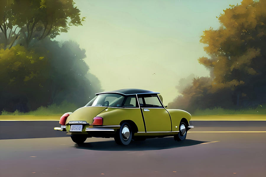 Citroen DS I Digital Art by David Gedeon - Fine Art America