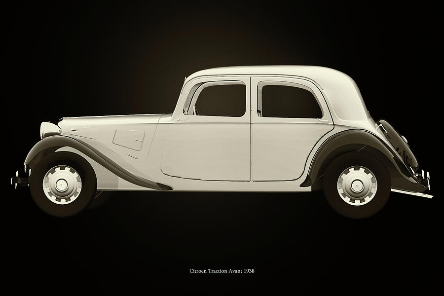 Citroen Traction 1938 Black and White Photograph by Jan Keteleer