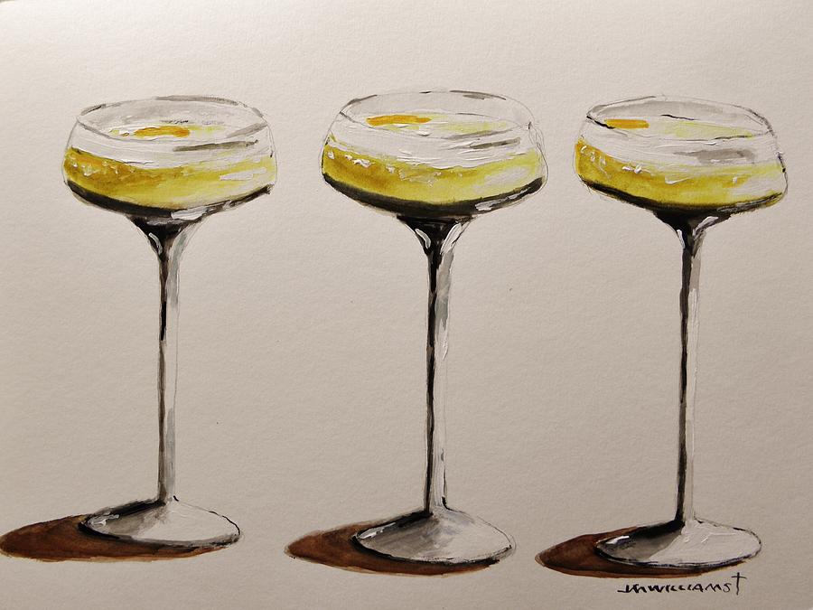 Citrus-Champagne Punch Painting by John Williams