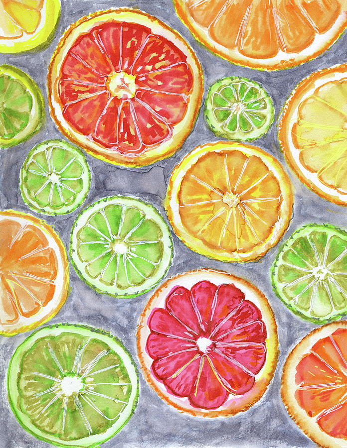 Citrus Flavors Painting by Blenda Studio