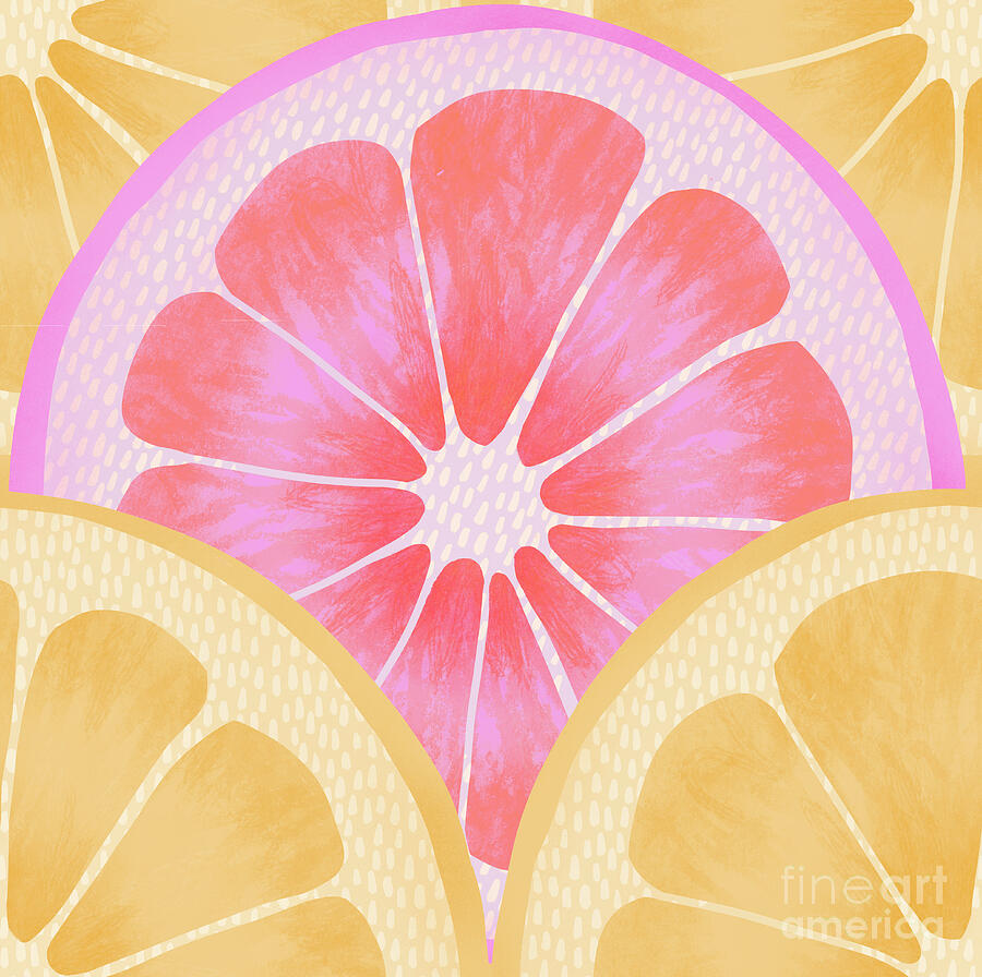 Citrus Pattern Digital Art by Rachel Hallguist - Pixels