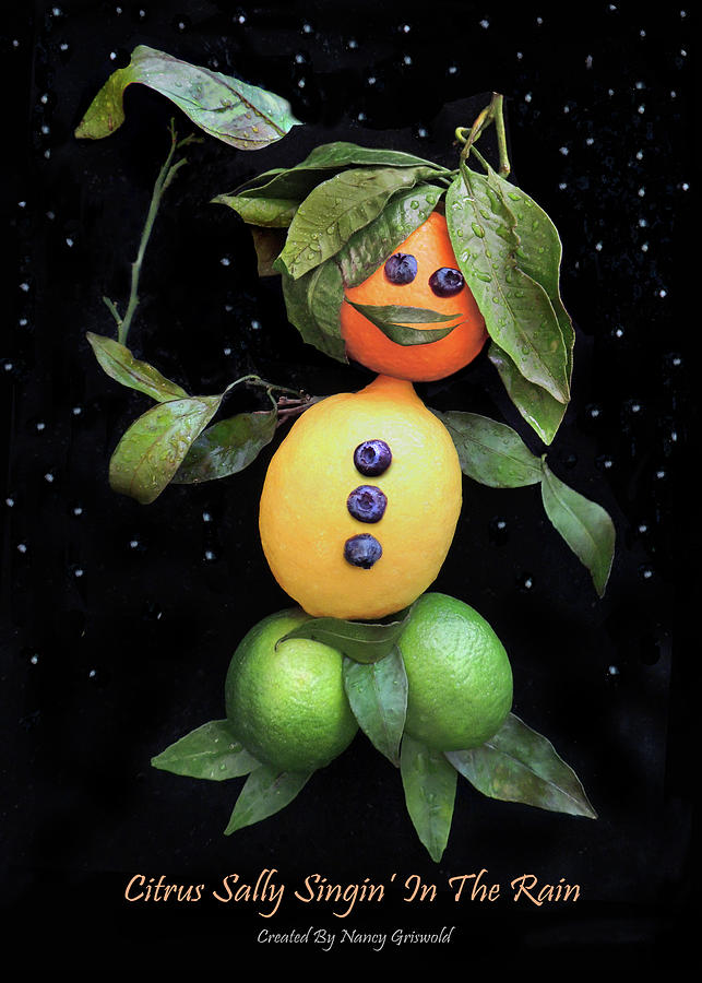 Citrus Sally Singin In the Rain Photograph by Nancy Griswold