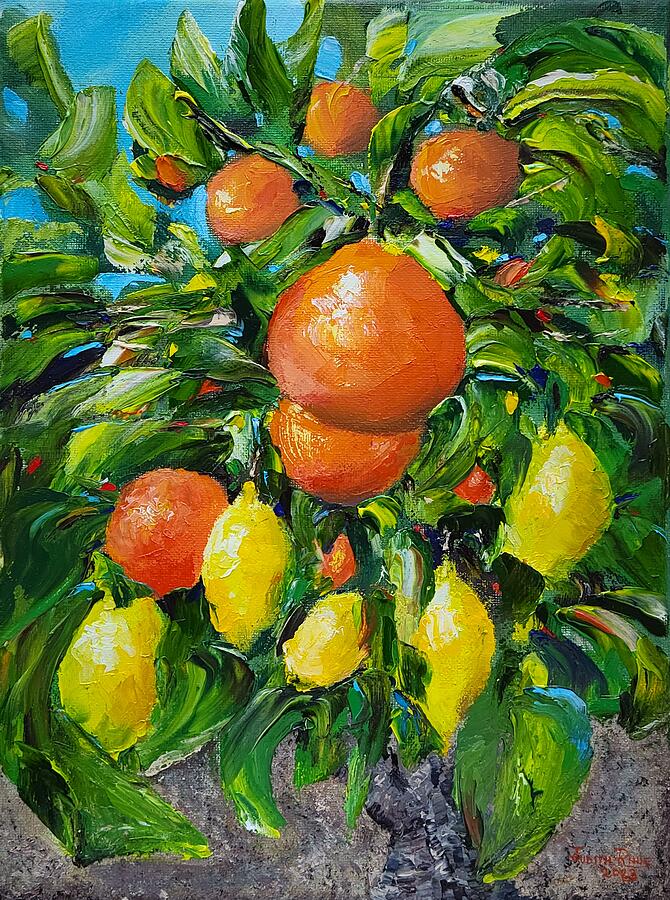Citrus Sensation Painting by Judith Rhue