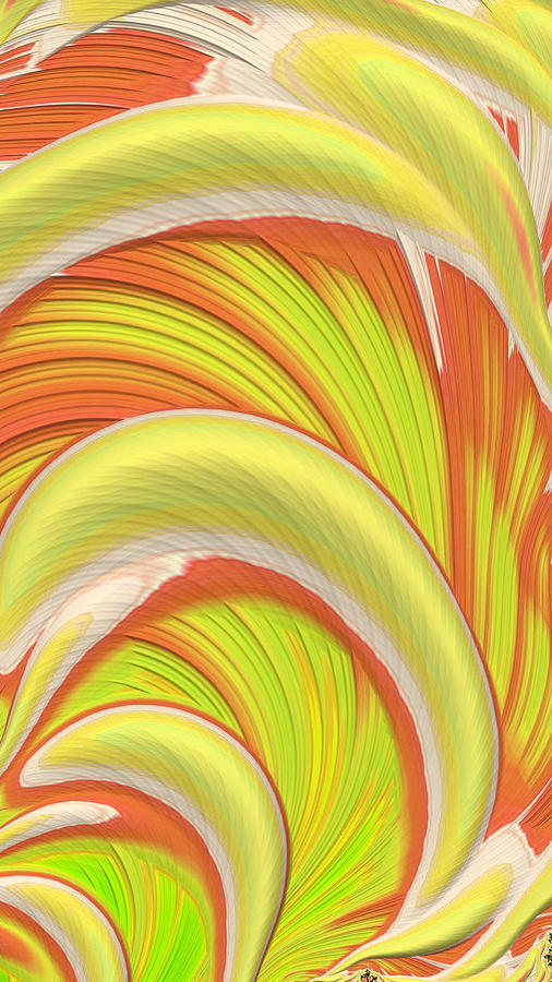 Citrus Slice Fractal Abstract Digital Art