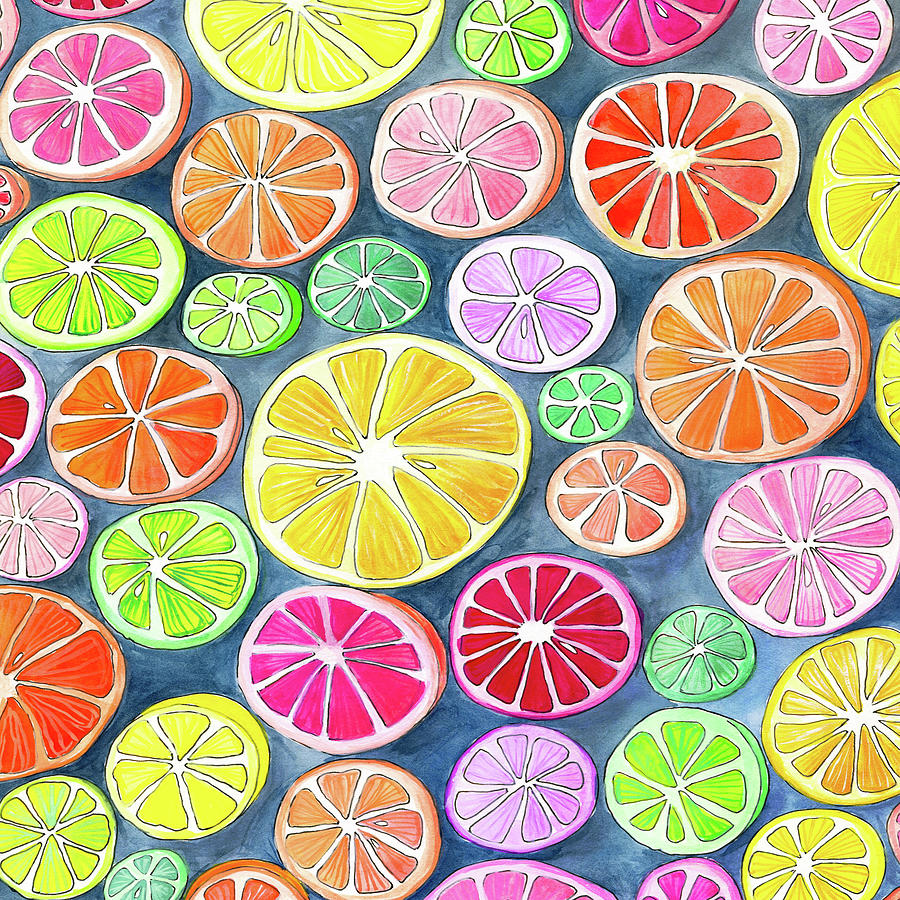 Citrus Slices Digital Art by Sarah Constantino | Fine Art America