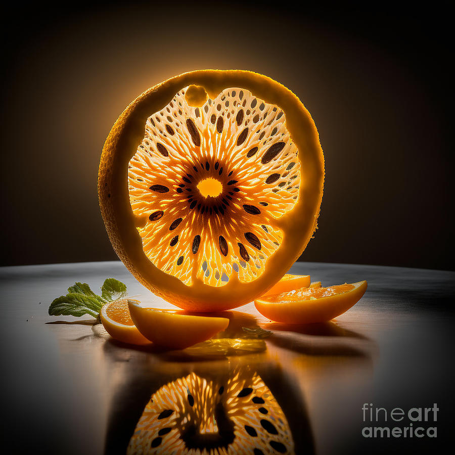 Citrus Sun I Digital Art by Jay Schankman