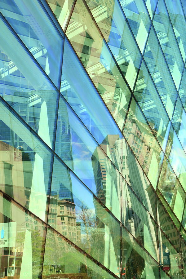City Architecture Abstract in Boston  Photograph by Roupen Baker