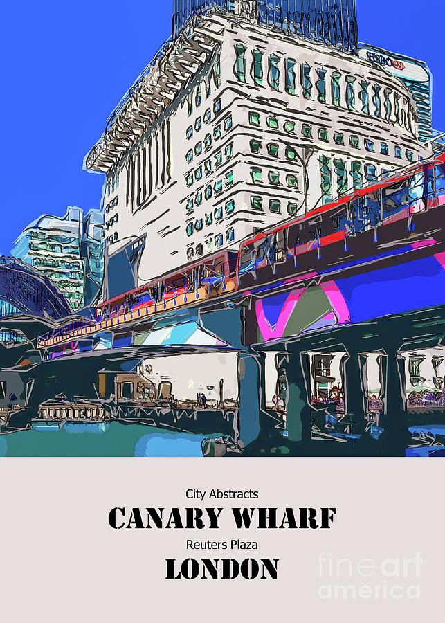 City Abstracts - Canary Wharf, London Digital Art by Philip Preston
