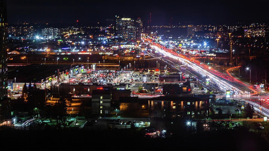 City and traffic at night Photograph by SAURAVphoto Online Store