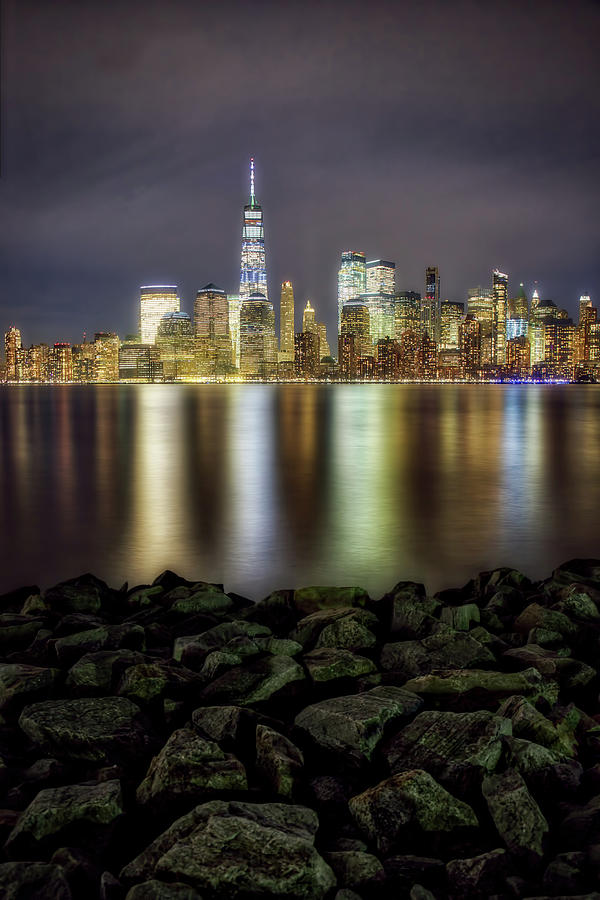 City At Night Photograph by Zev Steinhardt