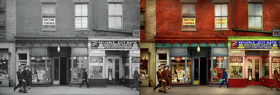 City - Baltimore, MD - Doctor for men 1939 - Side by Side Photograph by Mike Savad