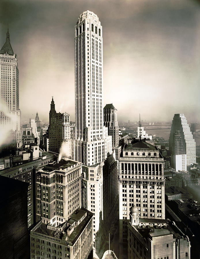 City Bank Farmers Trust Building - NYC Circa 1931 Photograph by War Is Hell Store