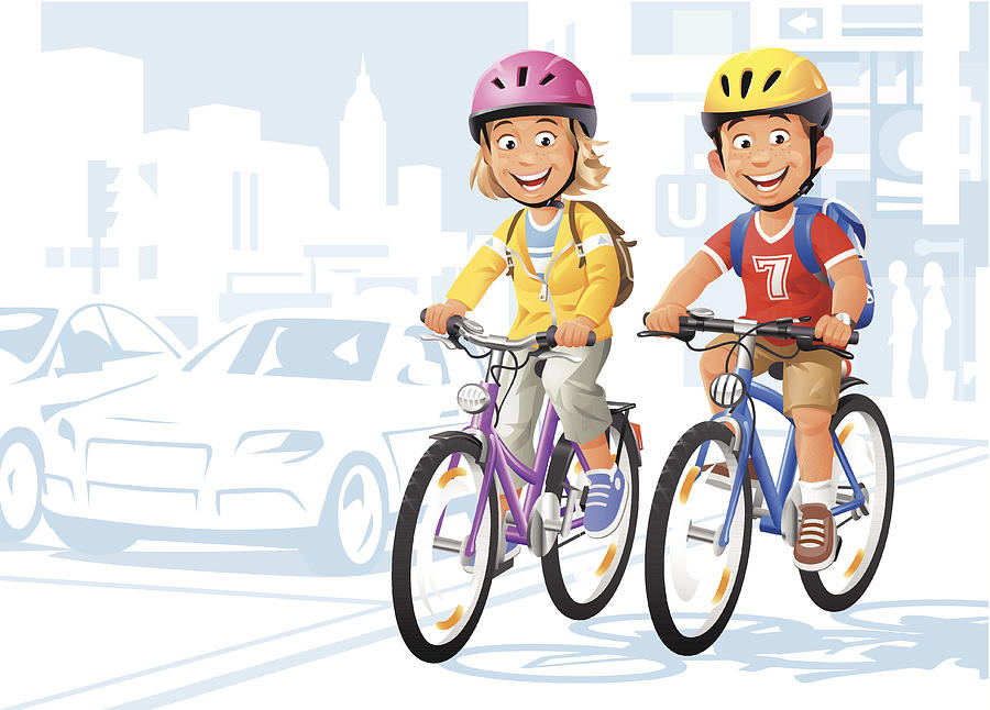 City Bikers Drawing by Kbeis