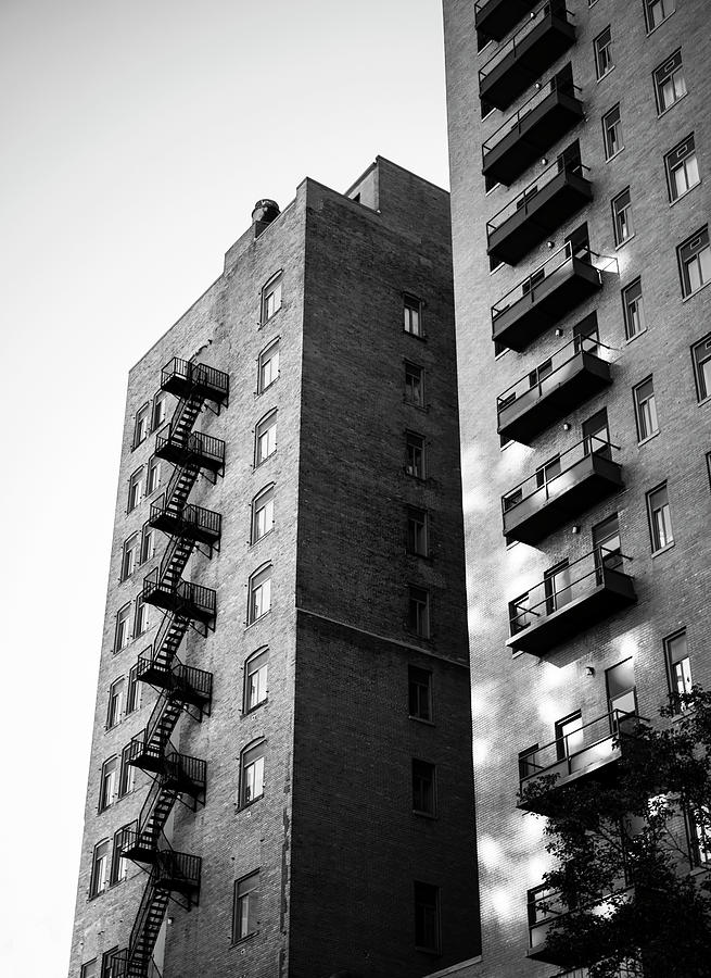 City Buildings Black And White Photograph by Dan Sproul