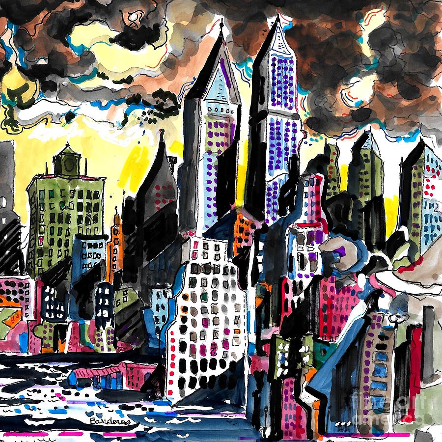 City By The Bay Painting by Terry Banderas