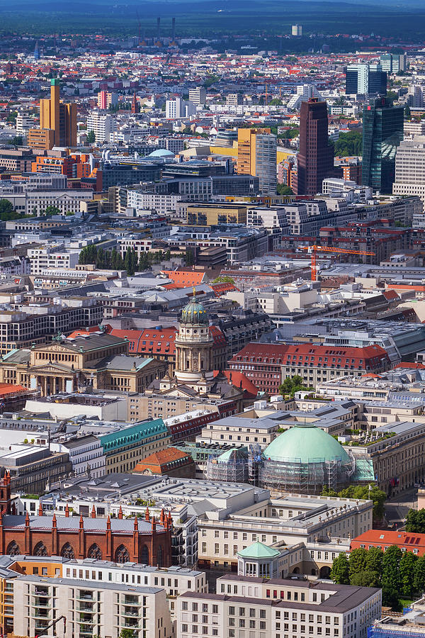 City Center Of Berlin Aerial View Photograph by Artur Bogacki