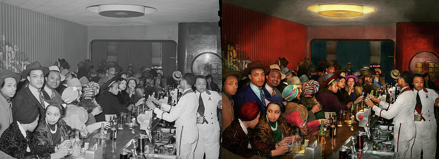 City - Chicago - IL - Club DeLisa 1941 - Side by Side Photograph by Mike Savad