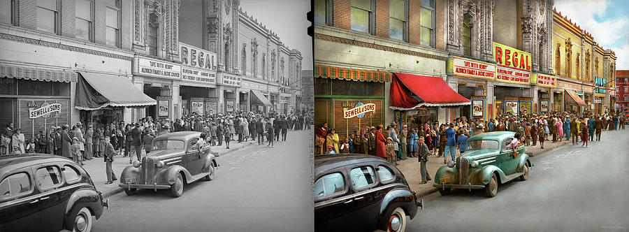 City - Chicago, IL - Entertaining Chicago 1941 - Side by Side Photograph by Mike Savad