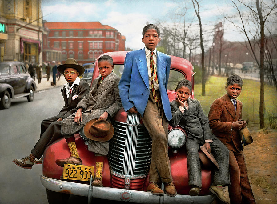 City - Chicago, IL - Me and the boys 1941 Photograph by Mike Savad ...