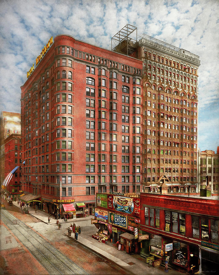 City - Chicago, IL - The Great Northern Hotel 1904 Photograph by Mike Savad