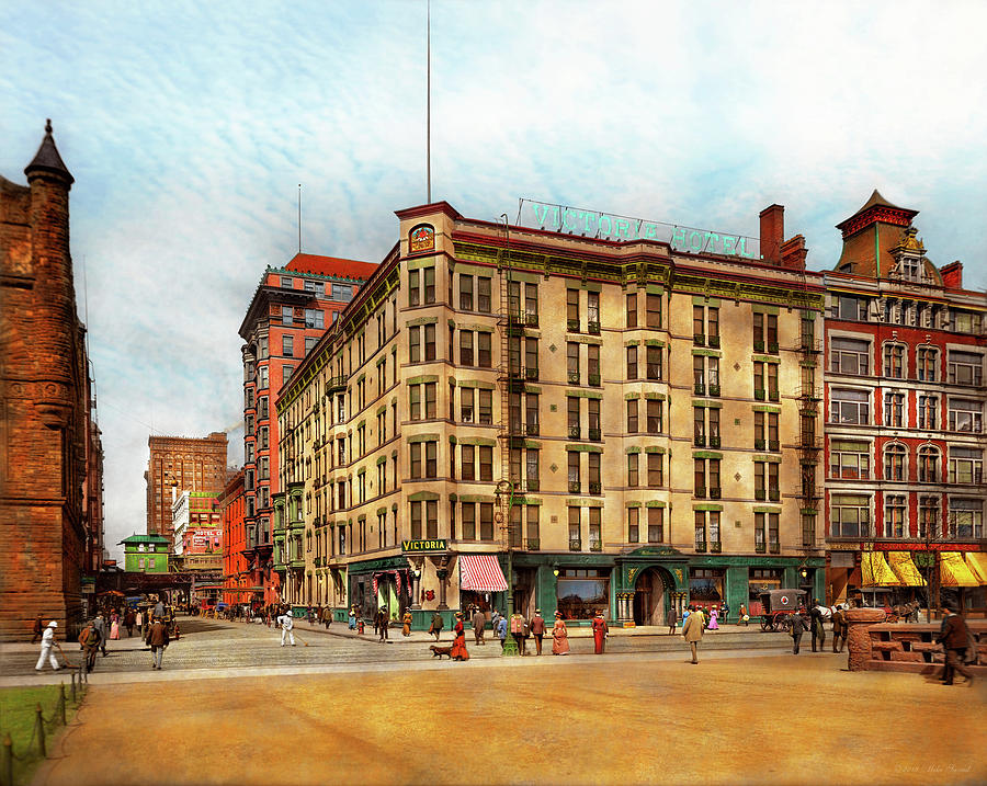 City - Chicago IL - The Victoria Hotel 1900 by Mike Savad City - Chicago IL - The Victoria Hotel 1900 by Mike Savad