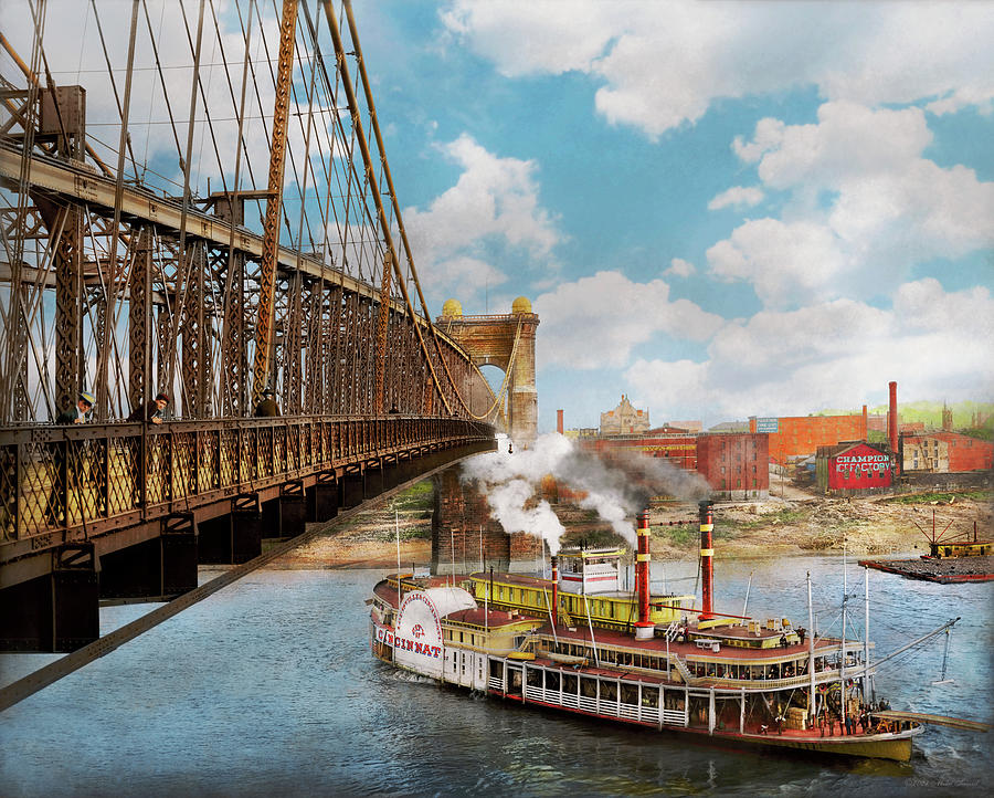 City - Cincinnati, OH - The City of Cincinnati 1906 Photograph by Mike Savad