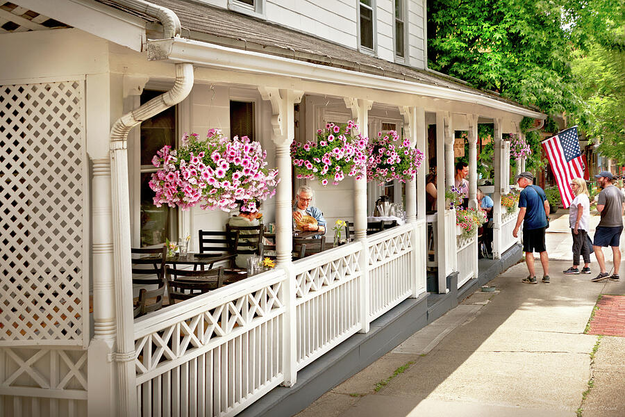 City - Cold Spring, NY - Cozy corner cafe Photograph by Mike Savad City - Cold Spring, NY - Cozy corner cafe Photograph by Mike Savad
