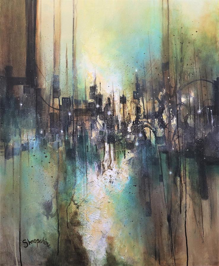 City Fragments Painting by Tom Shropshire