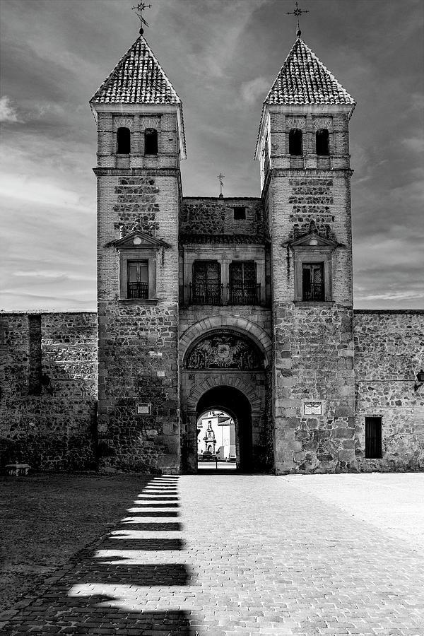 City Gate and Walls in Black and White Photograph by Betty Eich