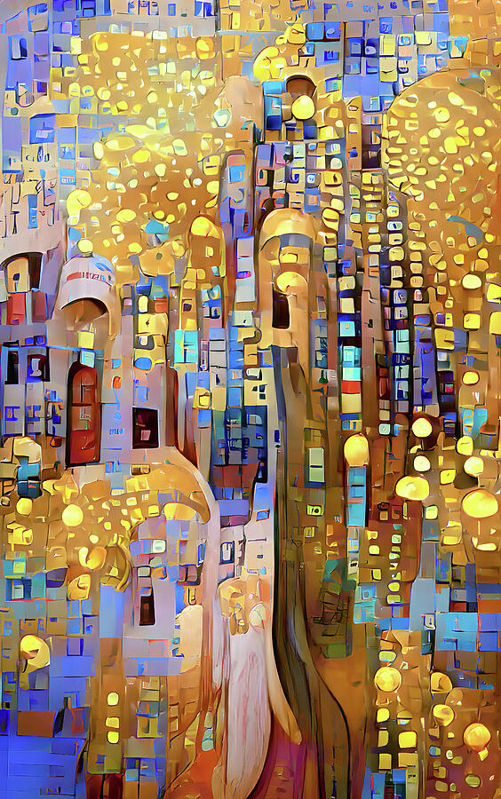 City Gold Digital Art by Andreas Thust