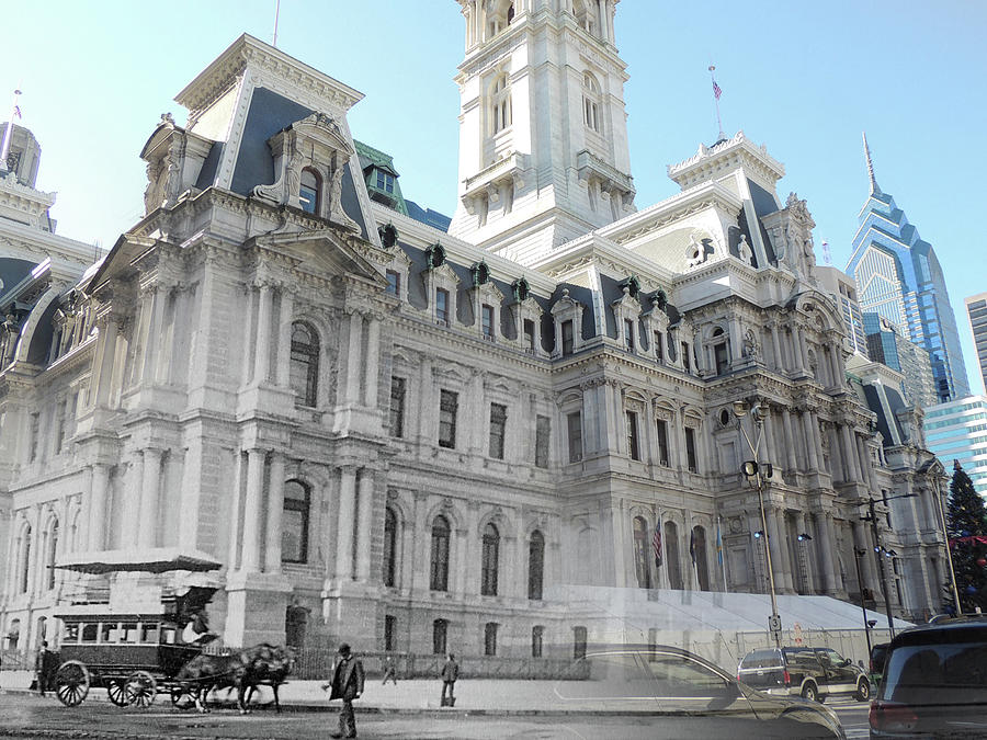 City Hall 1896 Photograph by Eric Nagy