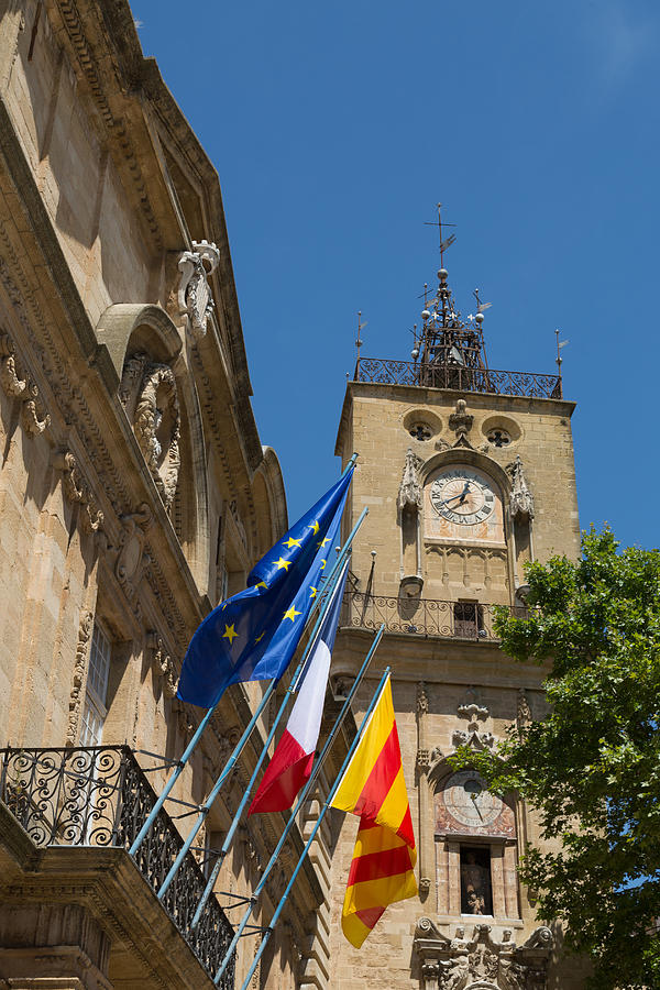 City Hall in Aix en Provence Photograph by Martin Child