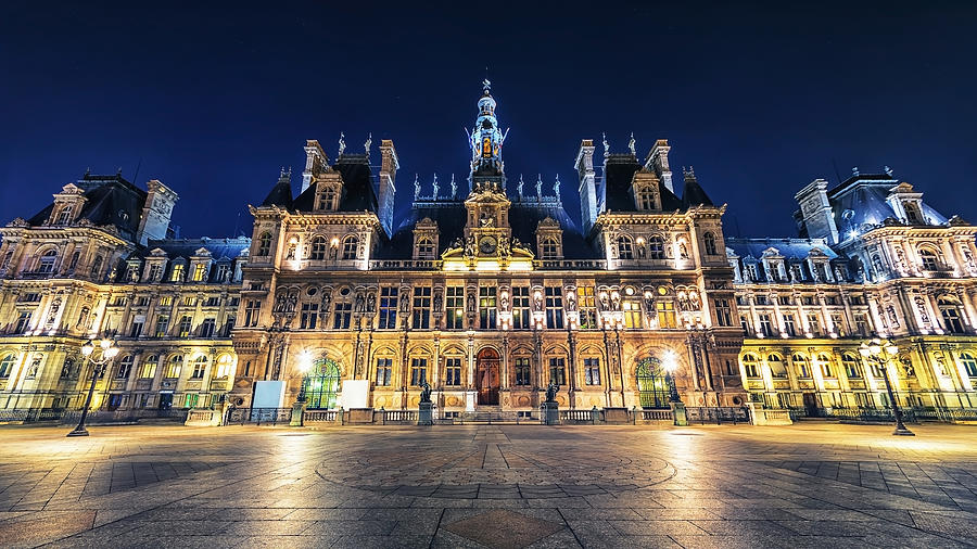Paris Photograph - City Hall by Manjik Pictures